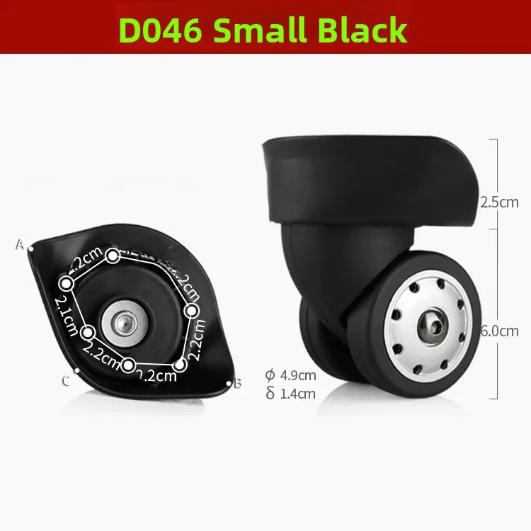 Jiangwei JW06 Universal Wheel Travel Suitcase Small Castor Pull Rod Bag Wheel A24 JLC069 Wheel 009 Luggage Accessories