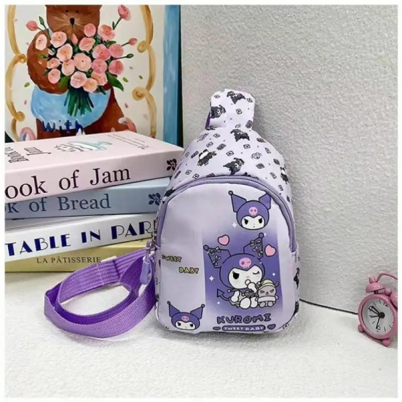 Hot Sanrio Girl Zaino per il tempo libero leggero Kawaii Hello Kitty Cartoon Student Borsa a tracolla da viaggio Moda carina Nuovo stile