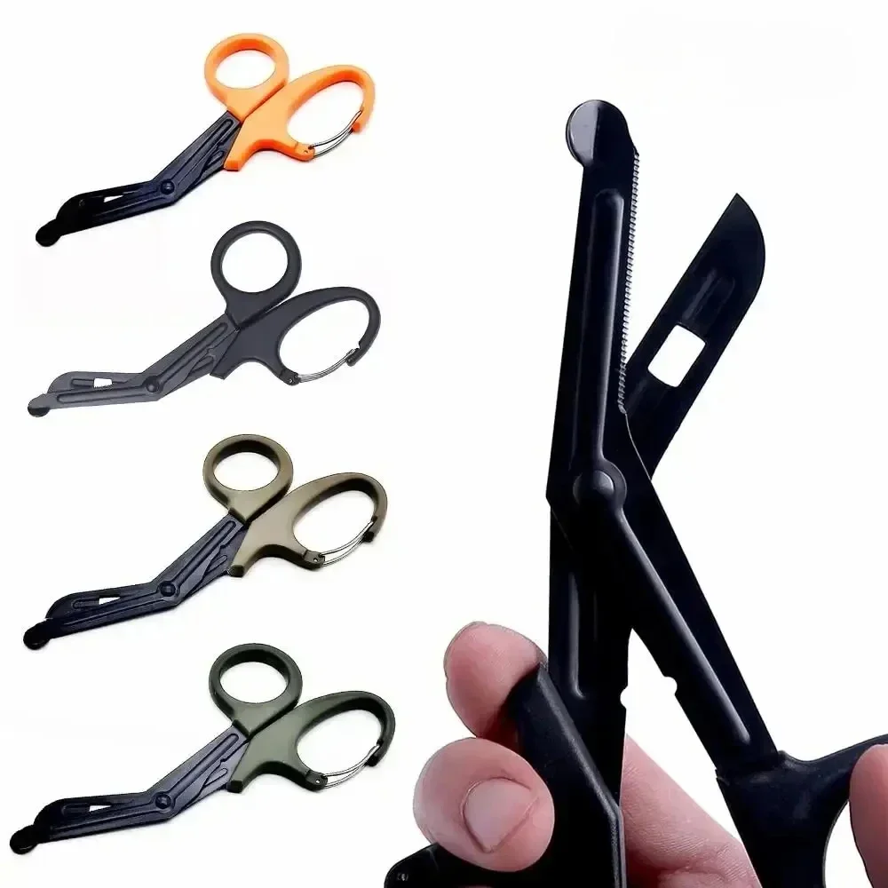 Image of 15/19 cm Trauma Verband Schere Medizinische Schere Notfall EDC Outdoor Ausrüstung Taktische Rettungs Überleben Rettungs Schere Verband Cutter