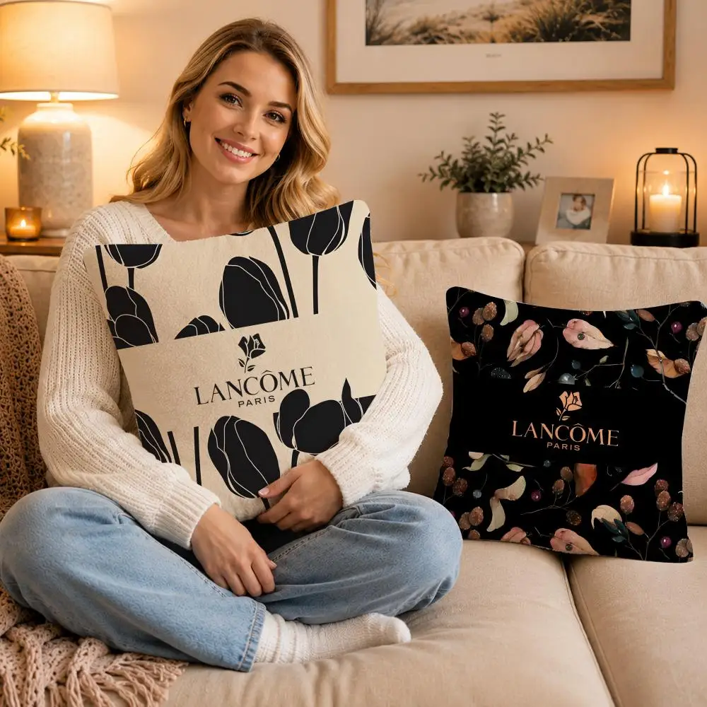 Funda de cojín marca L-Lancome, funda de almohada antiácaros, suave y agradable para la piel, funda de cojín de sofá de pelo corto y sedoso