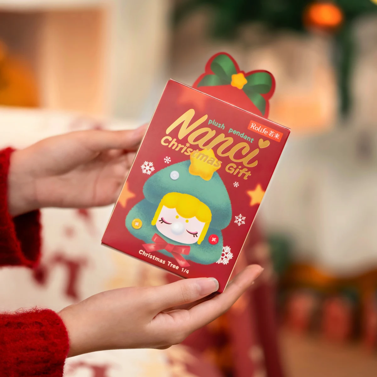 ROBOTIME Rolife Nanci عيد الميلاد أفخم قلادة صندوق أعمى مجموعة كاملة من 4 حقيبة سلسلة مفاتيح احتفالية مضمونة مجموعة سحرية للفتيات #3