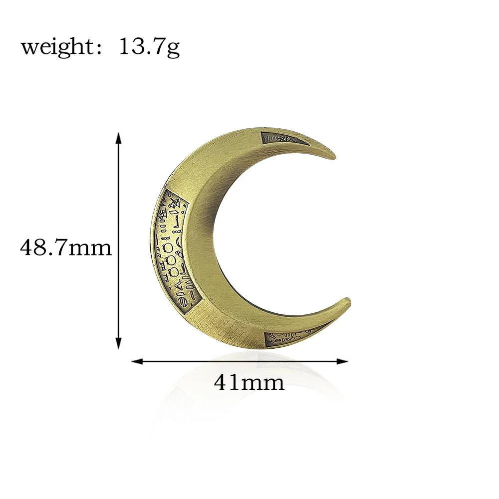 Movie Moon Knight Enamel Pins Crescent Weapon Badge Brooch For Movie Fans Lapel Pin Jewelry Accessories Gifts