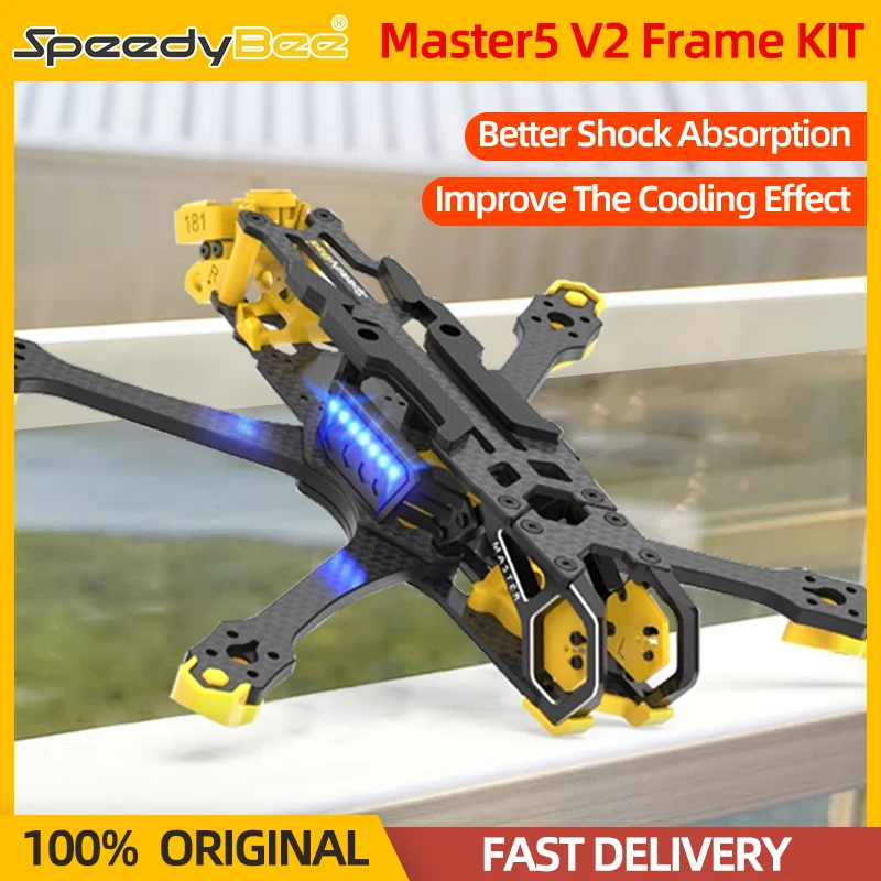 SpeedyBee Master 5 V2 Drone Frame KIT 5inch 130° FOV For Analog/O3 Air Unit VTX/Link RC FPV Racing Freestyle Drone Quadcopter