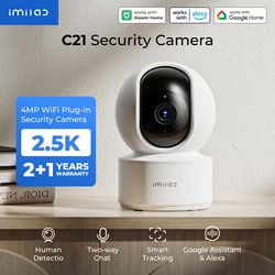 Telecamera di sicurezza IP IMILAB C21 2.5K App MiHome 360 °   Baby monitor per visione notturna con app, audio bidirezionale, rilevamento AI