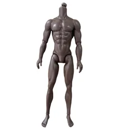 Original Adonis Male Muscle Body Super Black Tone 1/6 Dolls Yoga Joints Movable 32cm Male Scale Mannequin Limited Collect