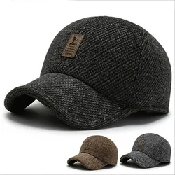 2022 Autumn and Winter Men's Casual Baseball Cap Simple Sports Caps Warming Ear Cap Trucker Hat  Gorras Hombre Duck Tongue