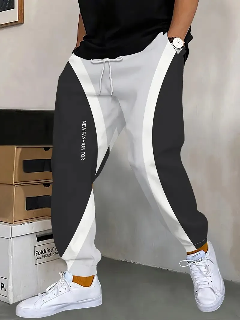 

The new men's trousers for Spring and Autumn 2025 feature street casual fashionable and comfortable 3D pattern printing