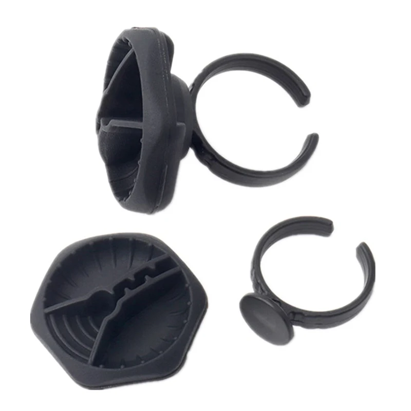 Detachable Grafting Eyelash Ring Cup Removable Eyelash Perm Palette Ring Nail Color Mixing Hand Painted Uv Gel Diy Manicure Tool image 5