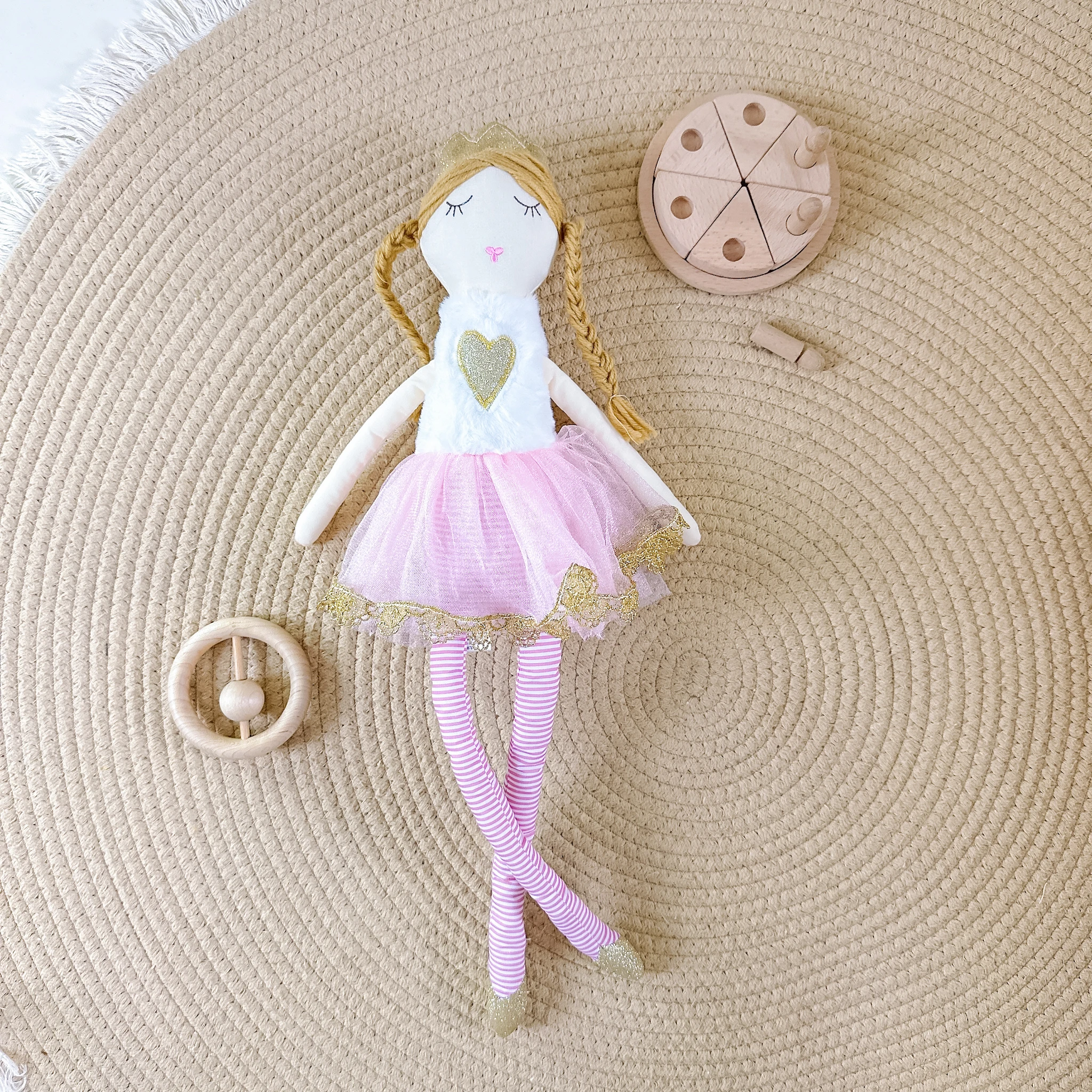 50CM Long Leg Cute Fairy Dolls for Girls Baby Sleeping Soothing Doll Cloth Toys Plush Nordic Style Children Room Decor Kids Gift