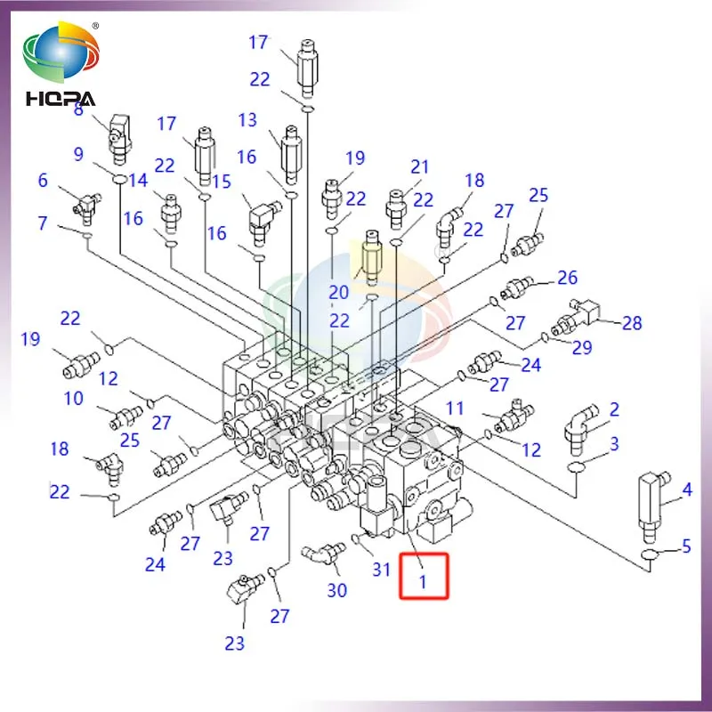 

723-18-13100 723-18-14800 723-18-14801 MAIN VALVE SEAL KIT FOR KOMATSU EXCAVATOR PC30UU-3 MAIN CONTROL VALVE