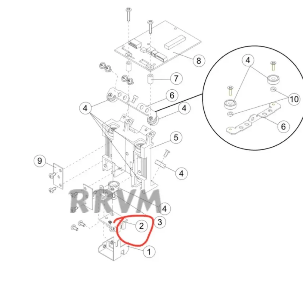 1PC New Original Graphtec FC8600 FC8000 Pinch Roller Sensor Board for FC8600 FC8000 Series Cutter Plotter U792800703