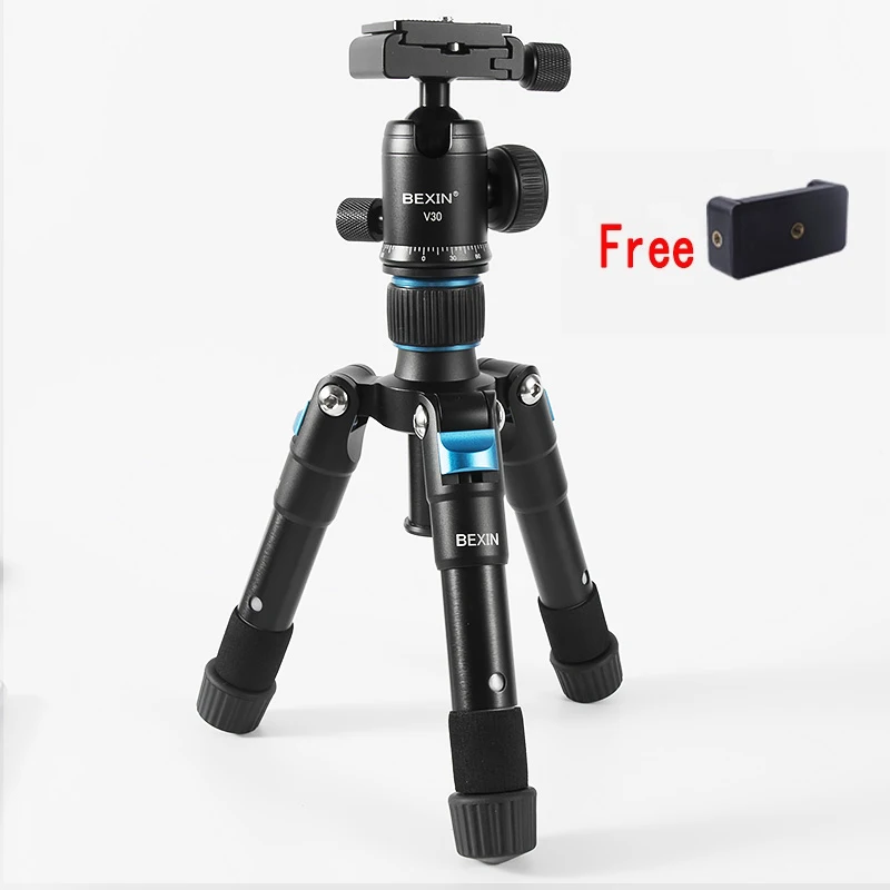 Desktop mini tripod camera stand phone support mobile tripod aluminum smartphones adapter camera tripod for DSLRS video camera