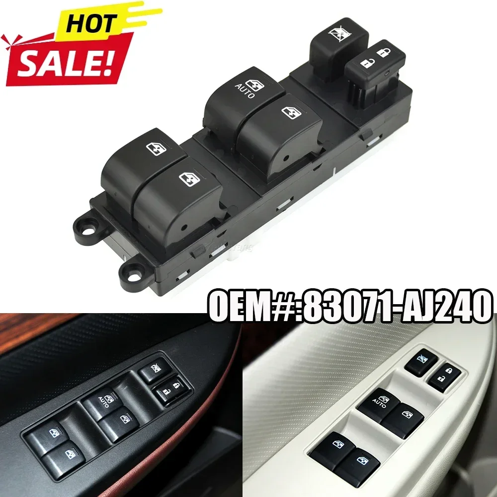 For Subaru Outback 2013-2015 Front Left Master Power Window Lifter Control Switch Button 83071-AJ240 83071AJ240 Auto Parts