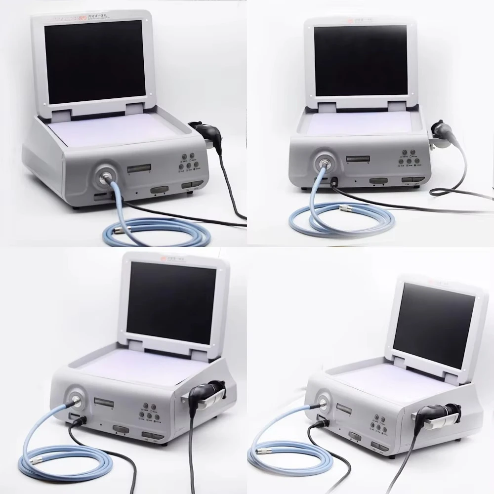 HD-601K-2 LED Portable Medical Endoscope Electric Cold Light Display Screen ENT Pets Anorectal Anochoscopy Endoscope Electric