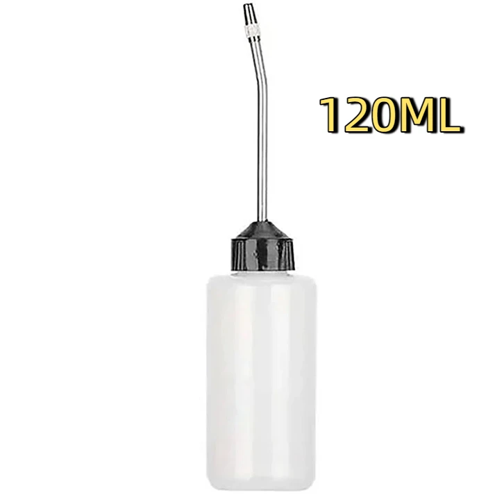 120ML Sewing Machine Oil Bottle Clear White Plastic Spray Nozzle Empty Oil Bottle Oiler Plastic Oiler For Lubricants Oil