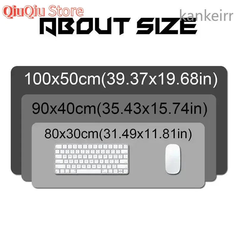 P-Pokemon-Gengar Grande Mousepad لوحة ماوس ألعاب كبيرة LockEdge سميكة لوحة مفاتيح الكمبيوتر الجدول حصيرة مكتبية