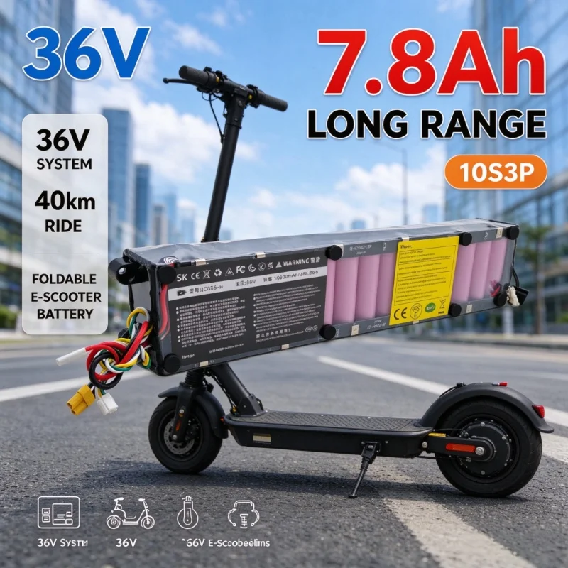 M365 Scooter Li-ion Battery 36V 7800mAh, Waterproof Bluetooth Communication Battery Pack Comes With Charger