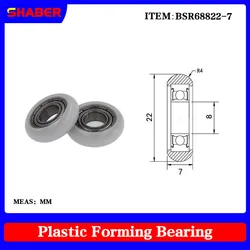 【SHABER】Factory supply Spherical Radius POM plastic coated bearing BSR68822-7 High wear resistance High quality nylon pulley