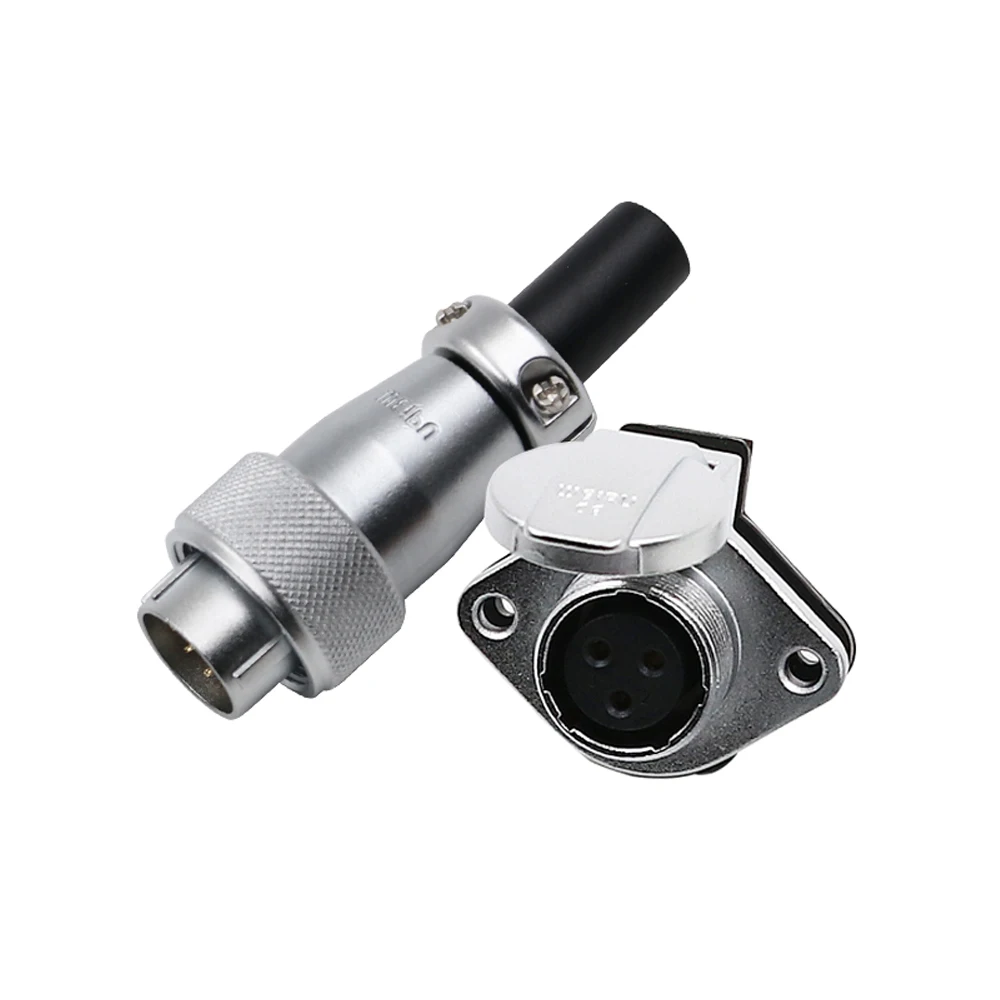 1 Set WS16 Connector Industrial Power Metal Cable Connectors 2/3/4/5/7/9/10 Pin High Voltage Waterproof Connector Plug Socket