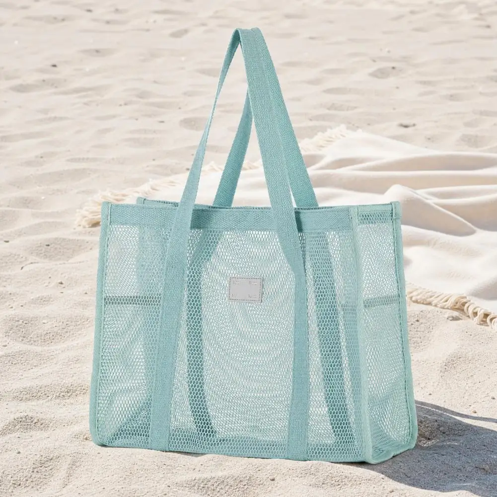 

Large Capacity Storage Bag, Waterproof Beach Bag Hollow-Out Quick Drain Ultra Light Tote for Travel Toiletry Cosmetic