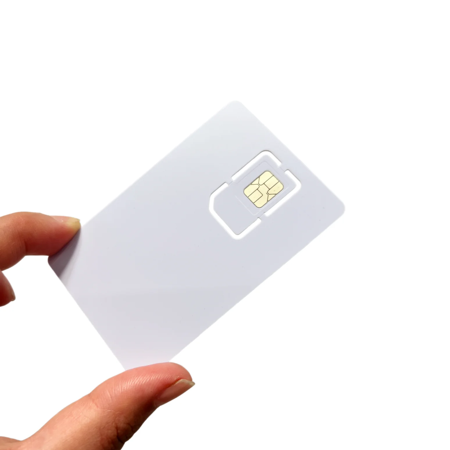 ISO7816 Writable Smart Chip Blank Card 128K Memory with Standard Micro Nano SIM format Support 3GPP Standard