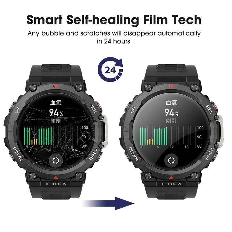 Smart Watch Screen Protector For Amazfit T Rex Pro 2 Protective Film Not Glass For Amazfit Pace Stratos 2s 3 Soft Tpu Film Foil