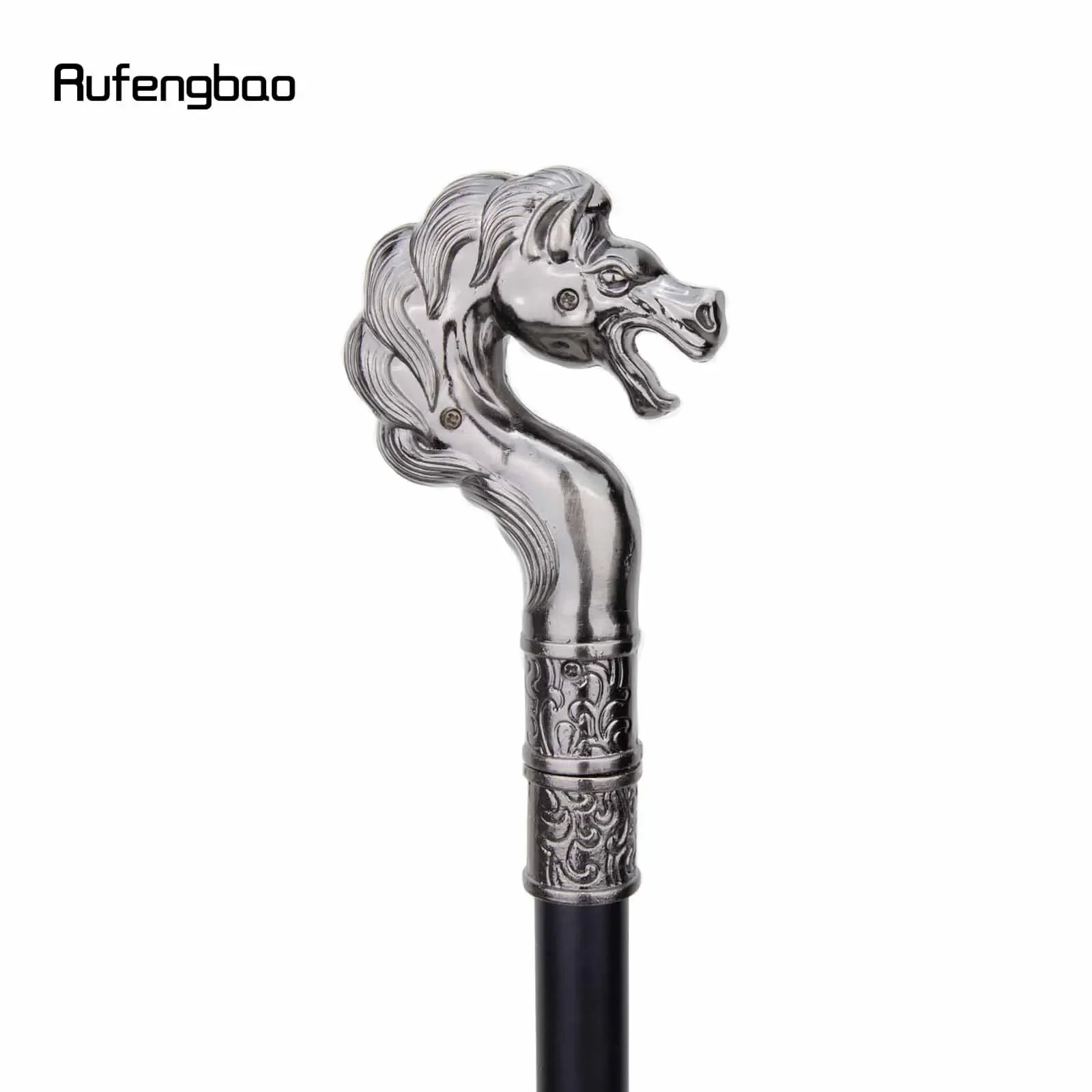 Sea Horse Hippocampi Single Joint Fashion Walking Stick Decorative Vampire Cospaly Party Walking Cane Halloween Crosier 93cm