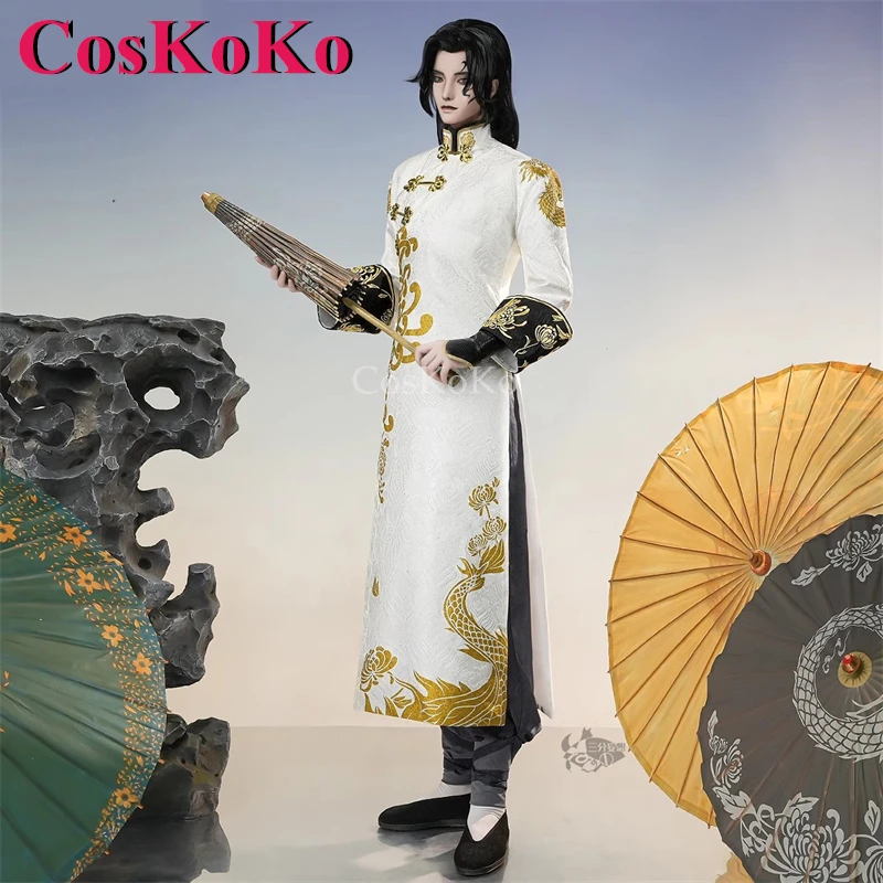 CosKoKo White Guard & Black Guard Cosplay Game Identity V Costume Handsome Fashion Uniforms Halloween Party Role Play Clothing