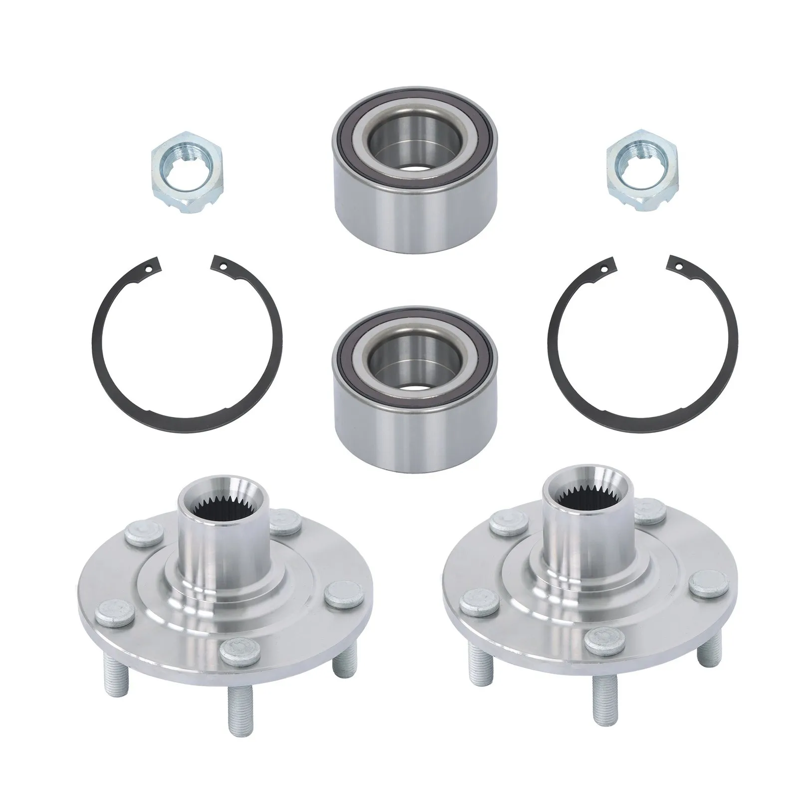 

For Mitsubishi Outlander Sport 4WD 11-18 2x Front Wheel Bearing Hub Assembly Kit