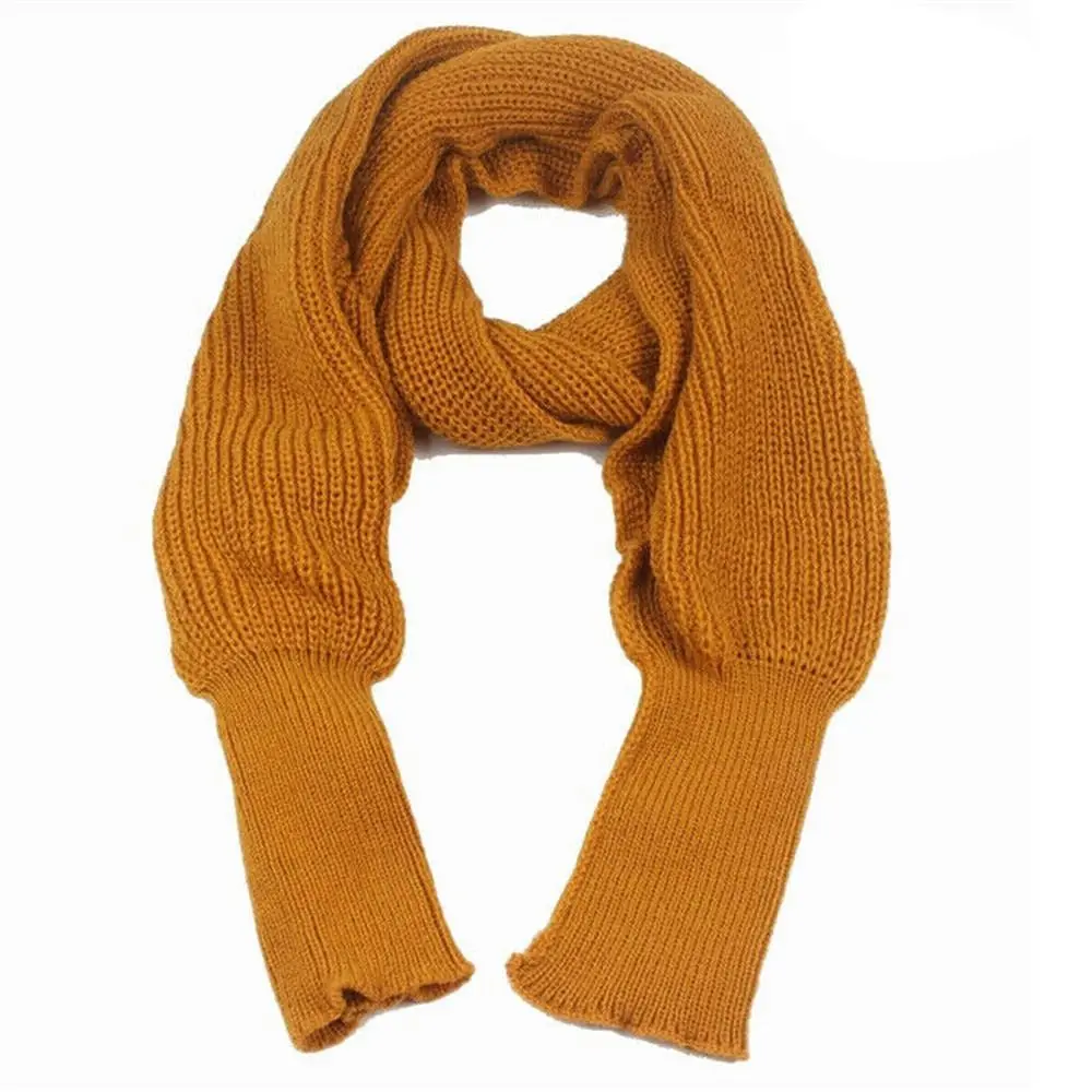 Women Soft Neckerchief Warm Knitted Scarf Sweater Tops Shawl Neck Warmer