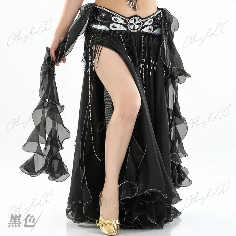 Costumi di danza del ventre gonne di danza del ventre abbigliamento Elf Fairy Long Maxi gonne Lady Women Sexy Oriental Professiona Stage Show