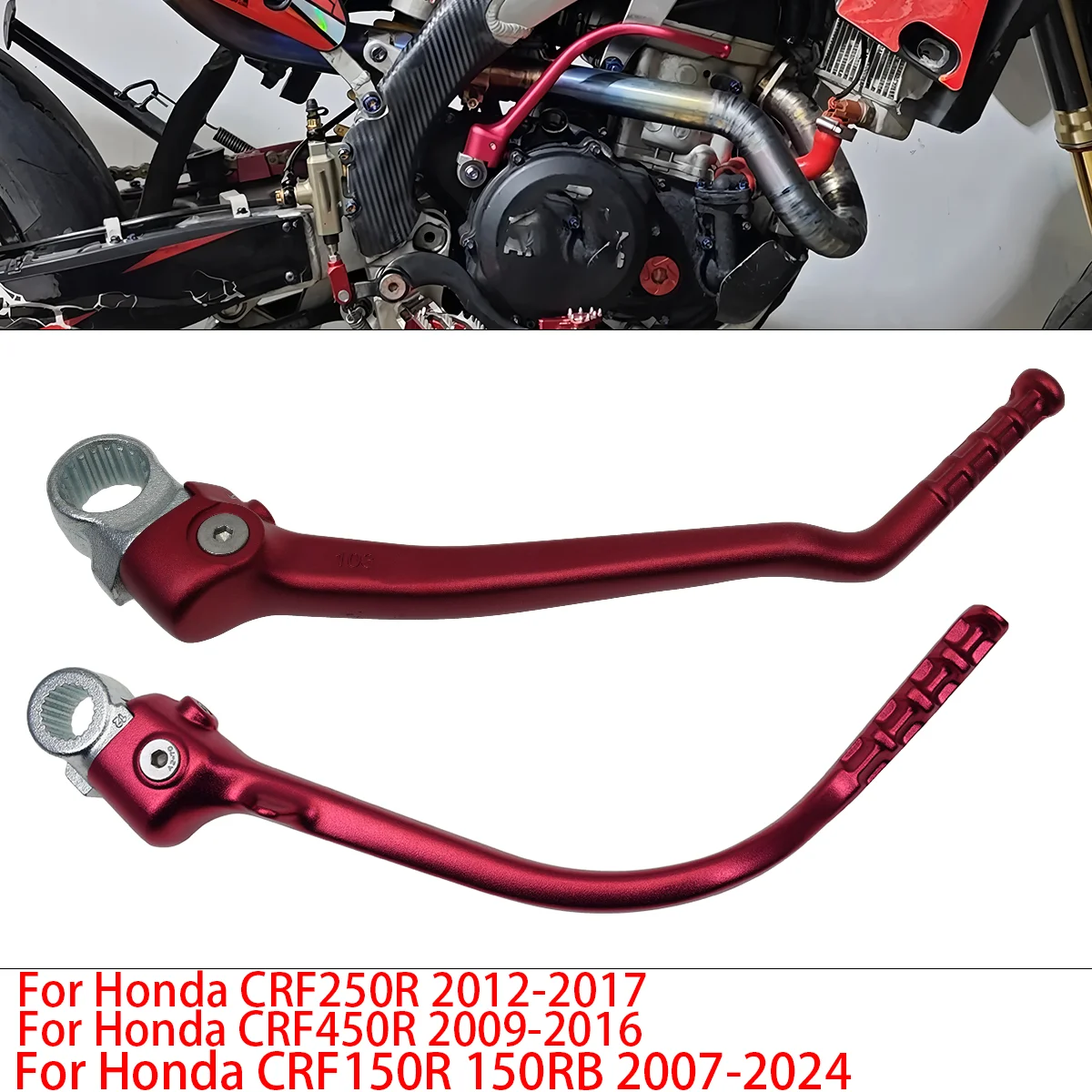 

Forged Kick Start Lever Motorcycle Modified Foot Pedal Heavy Duty Replacement PartsForHondaCRF250R450RCRF250RCRF450R Accessories