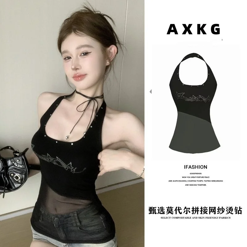 

Tanks Camis Women Fairycore Bowknot Strap Ruffled Slim Fit Sleeveless Vest Cute Crop Top For Sweet Girl Korean Summer Casualwear