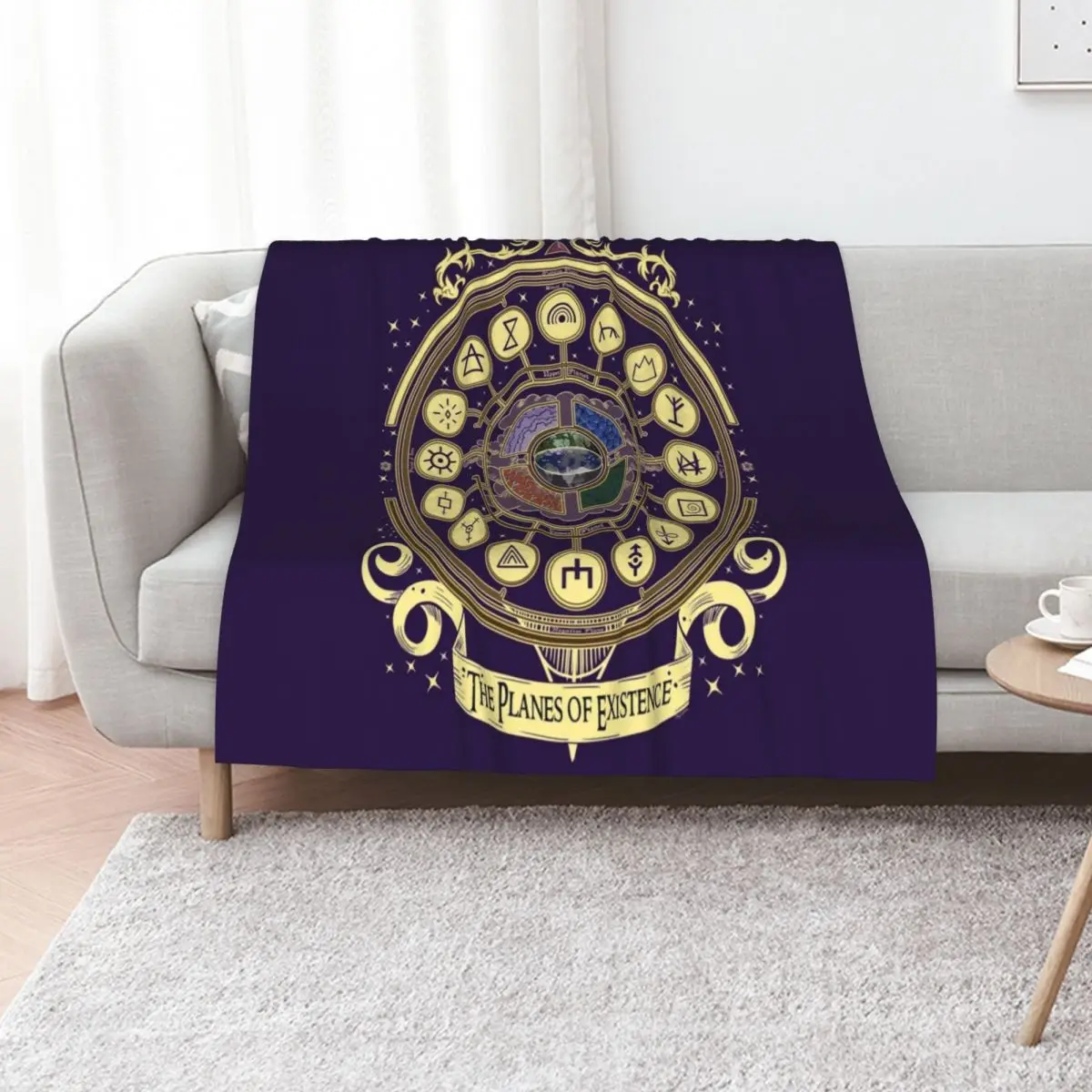 The Planes of Existence Throw Blanket Personalized Gift Furrys Hairys decorative Soft Beds Thermals For Travel Blankets