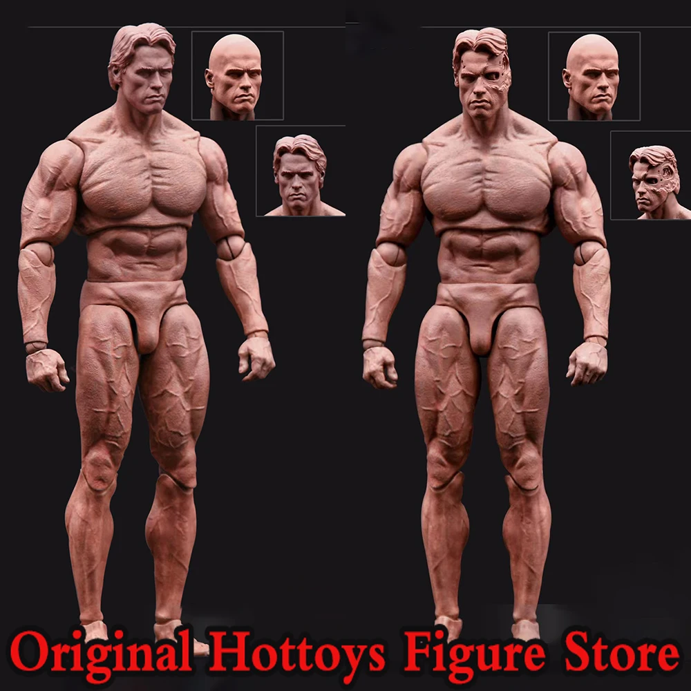 2 Style 1/12 Scale Soldier Devil Muscle Man Joint Mobility Body With Head Sculpture Fit 6-inches Action Figure Model Doll