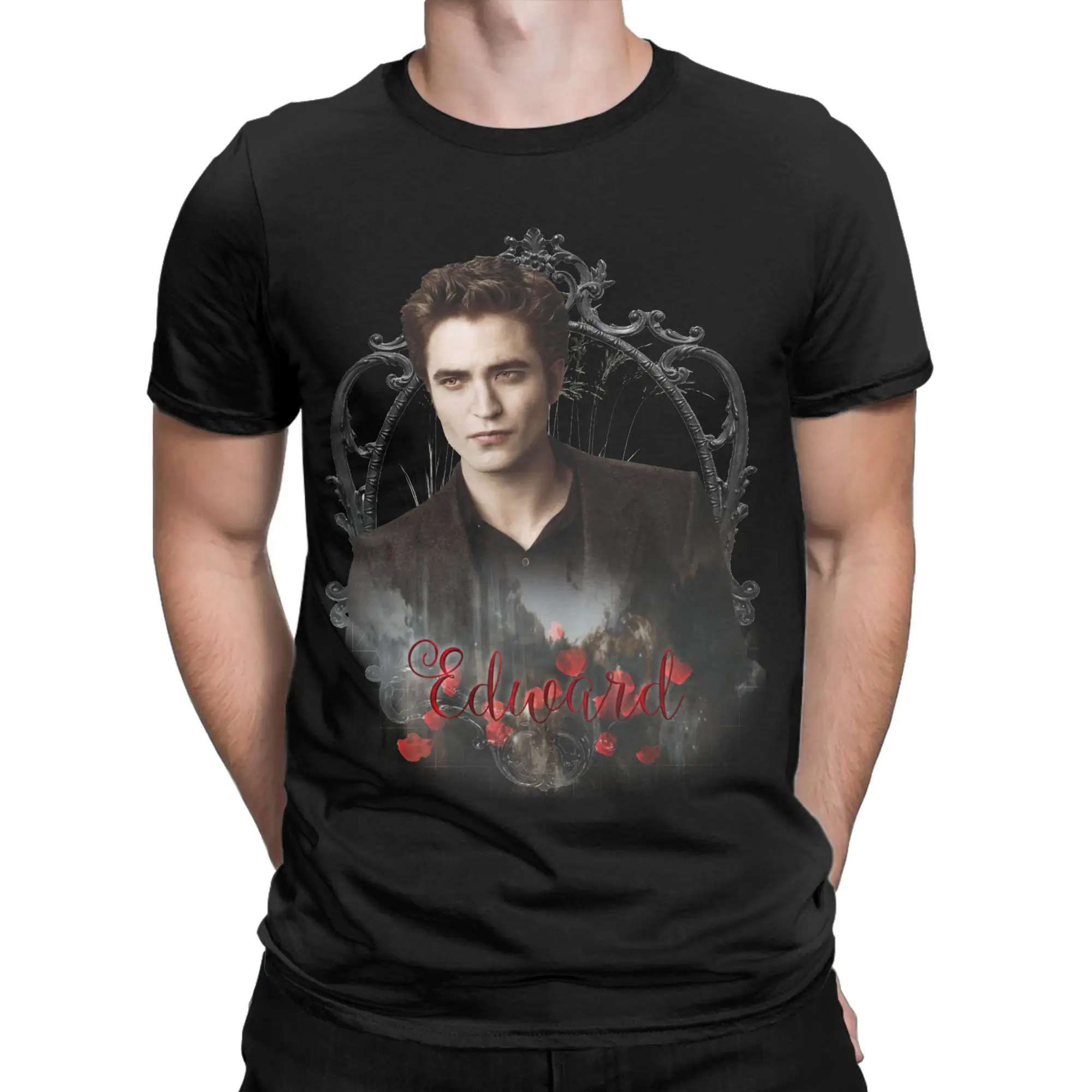 

Edward Cullen The Twilight Saga T-Shirts for Men Funny 100% Cotton Tees Round Neck Short Sleeve T Shirt Birthday Gift Clothing