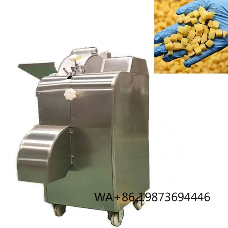 Commercial Vegetable Dicing Machine, 3-20mm Cube Cutter Multifunctional Shredder Slicer Dicer