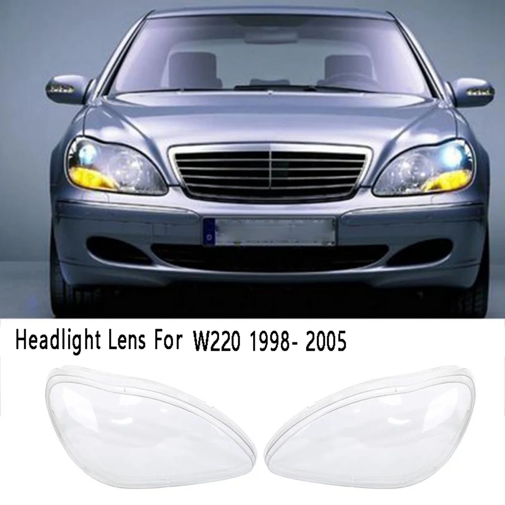 

Car Headlight Lens Lampshade Shell Lampcover For Mercedes Benz W220 1998- 2005