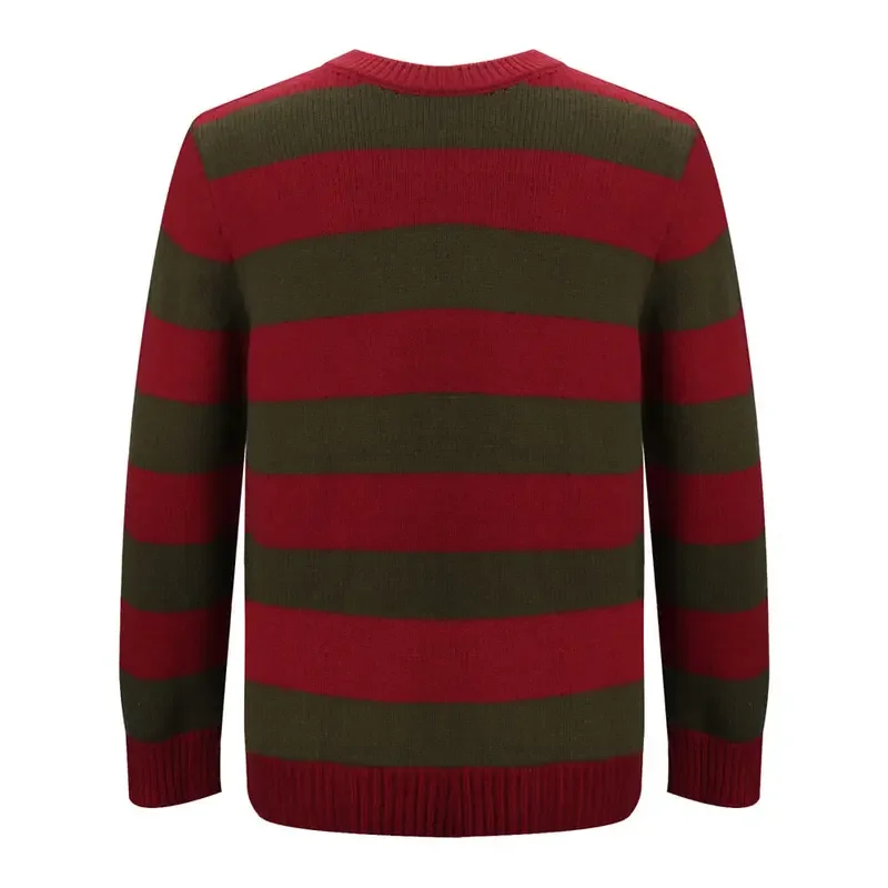 Men's Freddy Krueger Horrible Cosplay Sweater Top Shirt Halloween Role Play COS Costumes for Adults