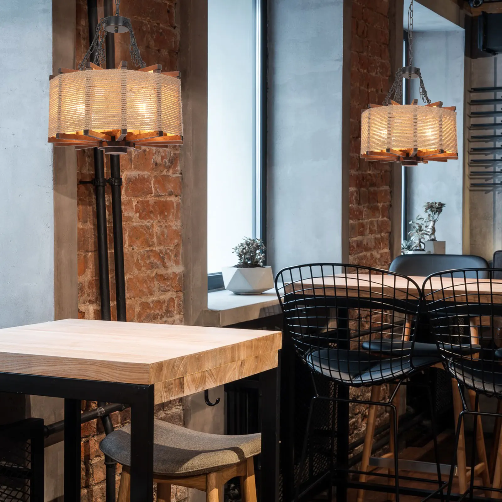 

Современный подвесной светильник - диаметр 50 см - без источника света E26 * 4 Подходит для гостиной, столовой, отеля