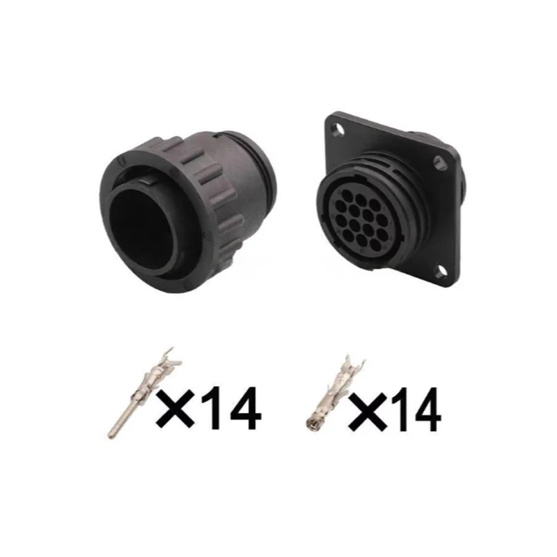 182649-1 206043-1 14 Pin Male Female Automotive Connector Plug Socket CPC Series 1 Housing for Truck Bus Off-Road Sensor Wiring