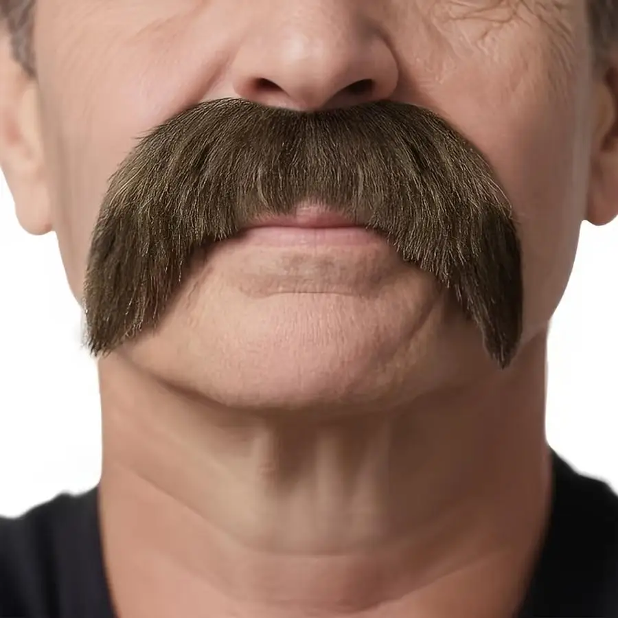 1/5/10/20/50/100pcs A Brown Fake Mustache, Men's Dress-up Accessory. Halloween Christmas + Party Costume Sticker. Valentine's Da