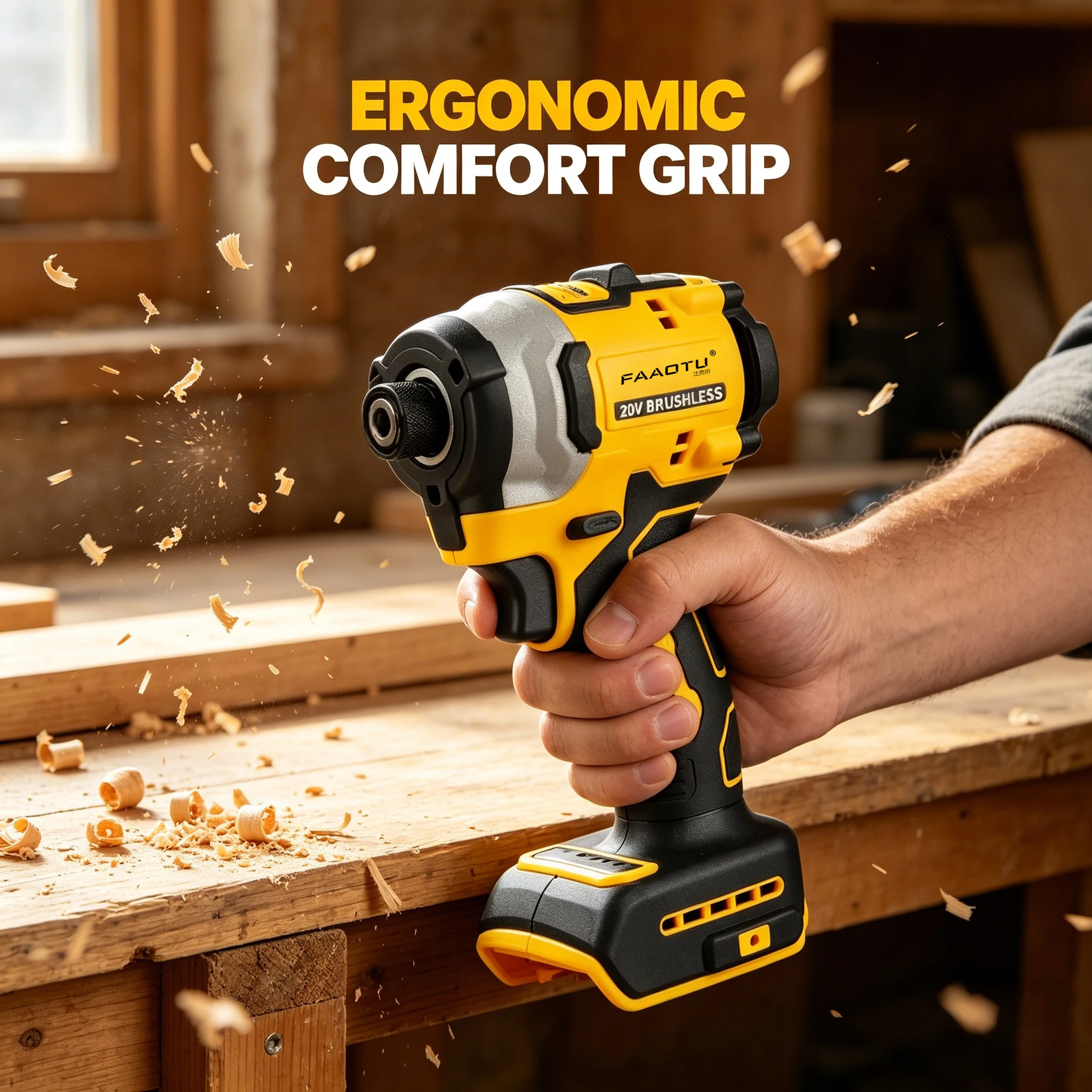 FAAOTU Old 850 Heavy-Duty Drill Driver, Versatile for Wood/Metal, Same Dependability as DW Suitable for DW battery NO battery
