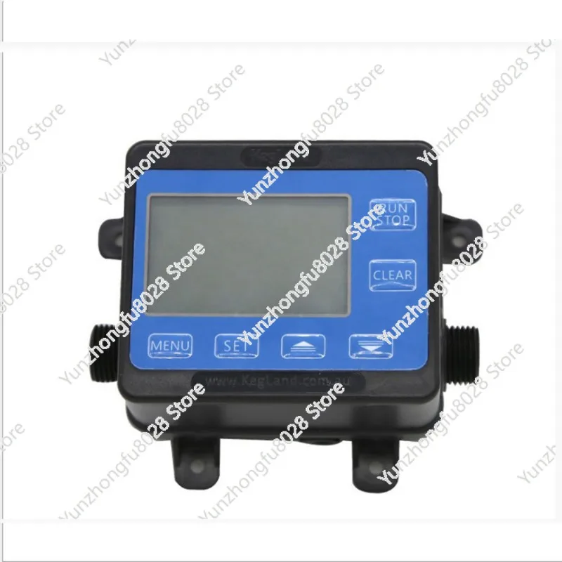 G1/2“  Flowmeter Controller Flow Reader and  Hall Effect Water Flow Sensor with Solenoid Valve with 24V Adapter - view 2