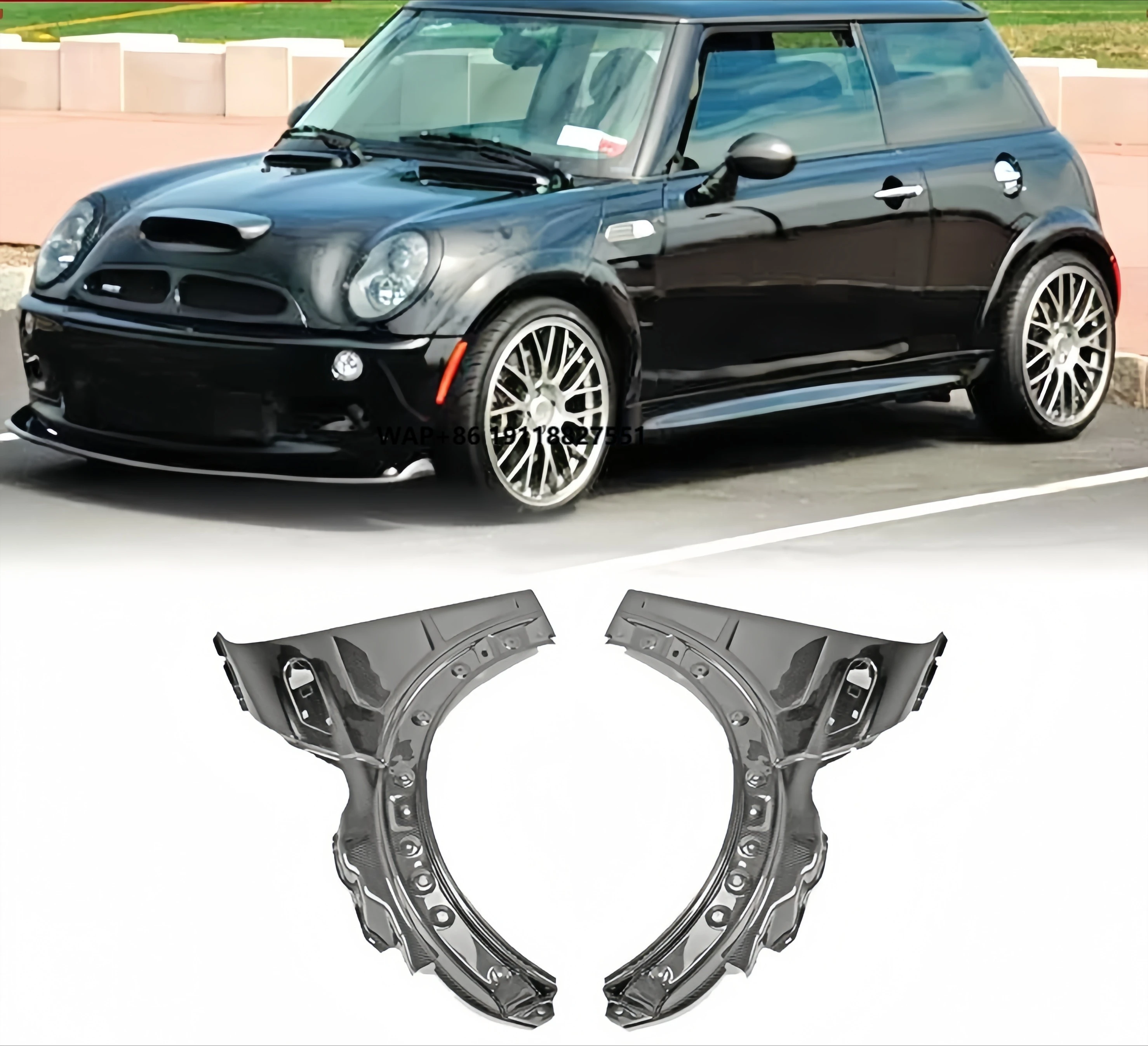 

Suitable for Mini R56 Mini Cooper S Car Conversion Parts EPA2 Cut-out Front Fender Head Sand Board