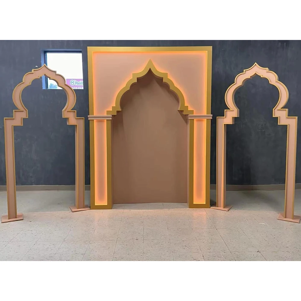 for Pvc Wedding Backdrop Orange Customized Style Stage Decor Wall Events Supplier Props