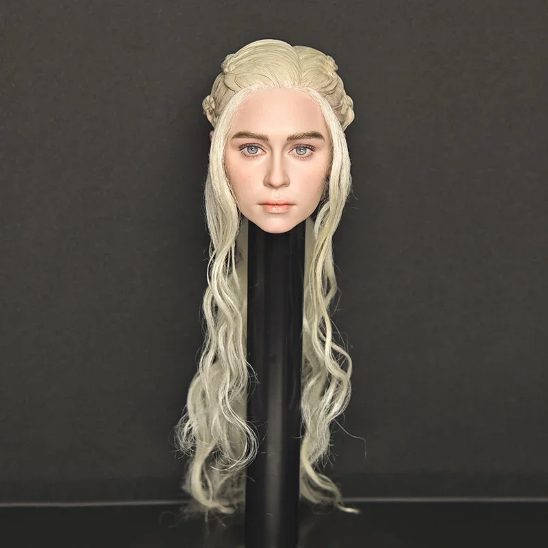 High Quality Delicate Painted 1/6 Scale Daenerys Targaryen Head Sculpt Fit 12