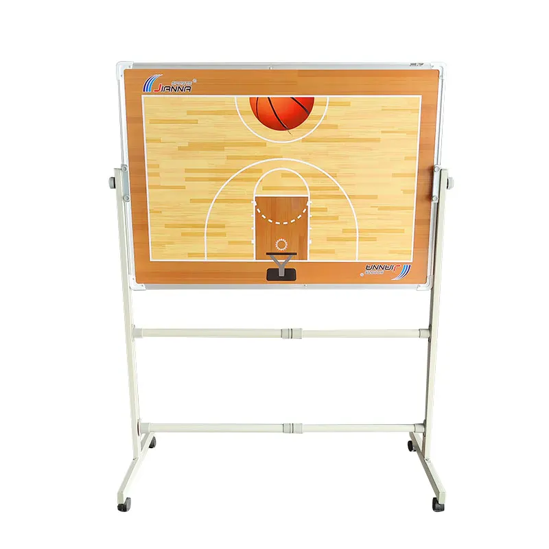 Large size double-sided erasable referee coach presentation magnetic basketball tactical board