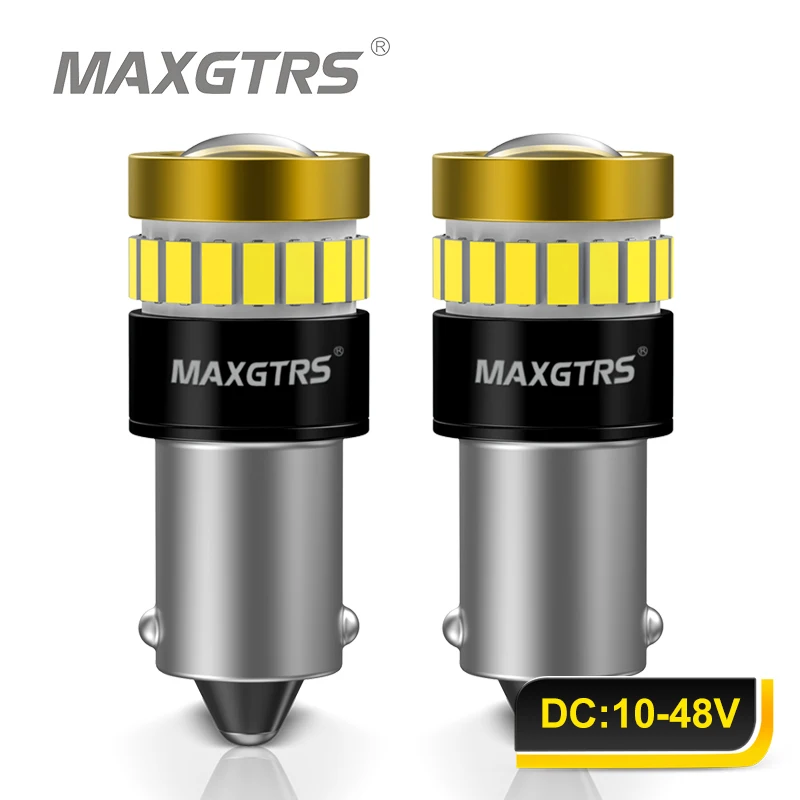 2x 24V T4W BA9S H21W BAY9S BAX9S LED CANBUS 24V Super jasne boczne światło cofania wnętrza samochodu H6W H5W Automatyczna żarówka postojowa Biały Amb