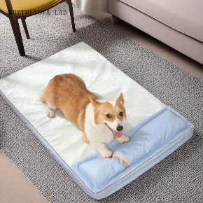 summer-cooling-orthopedic-dog-bed-mattress-with-pillow-memory-foam-waterproof-breathable-washable-comfortable-puppy-sleeping-mat